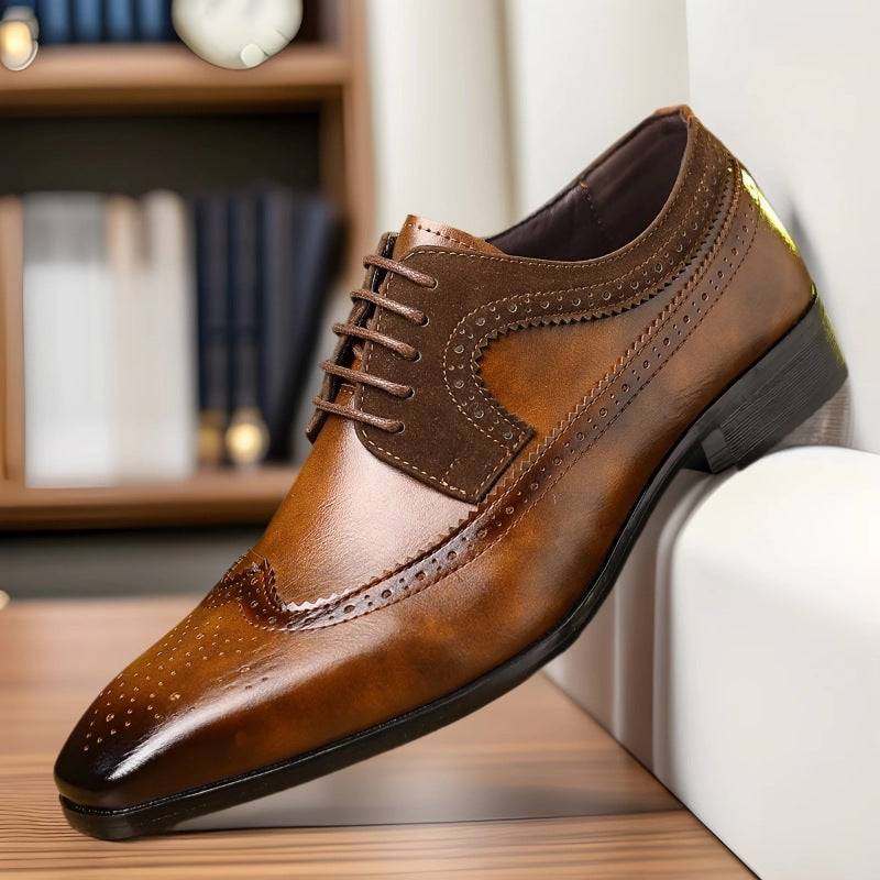 British Style Men's Formal Leather Shoes