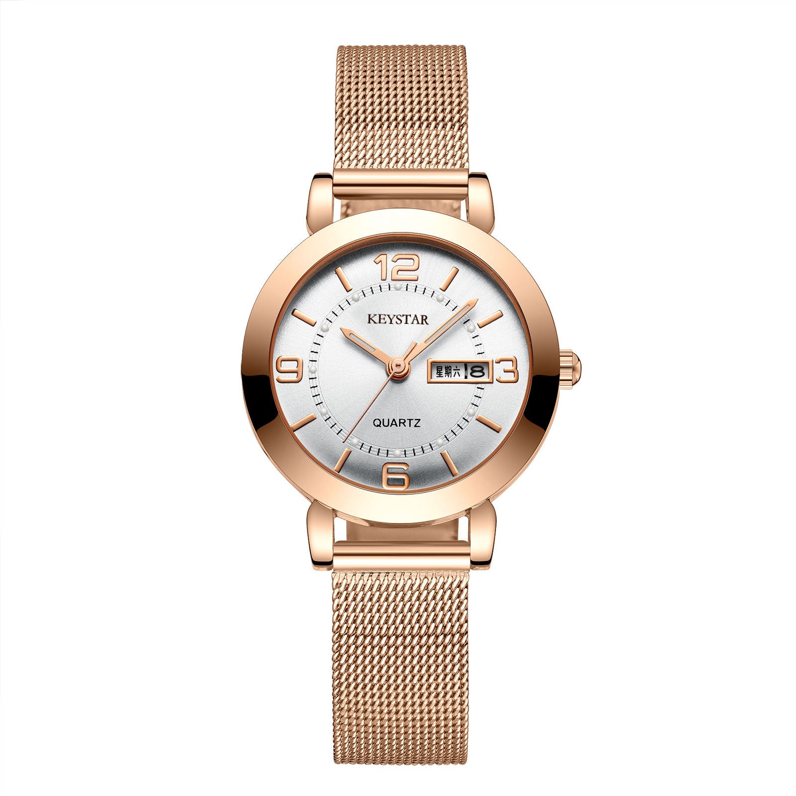A simple waterproof luminous watch for ladies