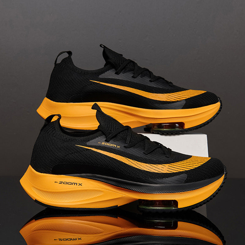 Male students wearing sports shoes