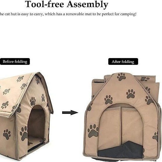 Foldable dog pet nest