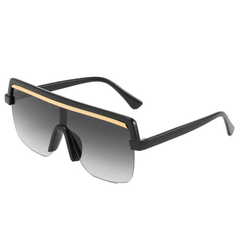 Large Frame One-Piece Sunglasses
