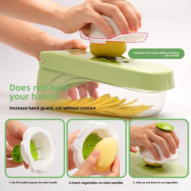 Multi-Functional Vegetable Cutter - Slicer, Shredder & Dicer