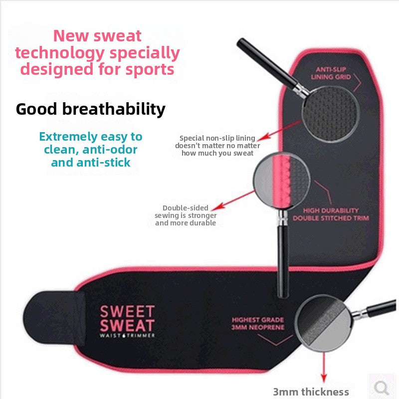 Elastic Breathable Sports Waist Belt for Fitness