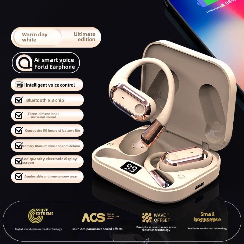 Ear-Hanging Air Bone Conduction Wireless Not Ear Sports