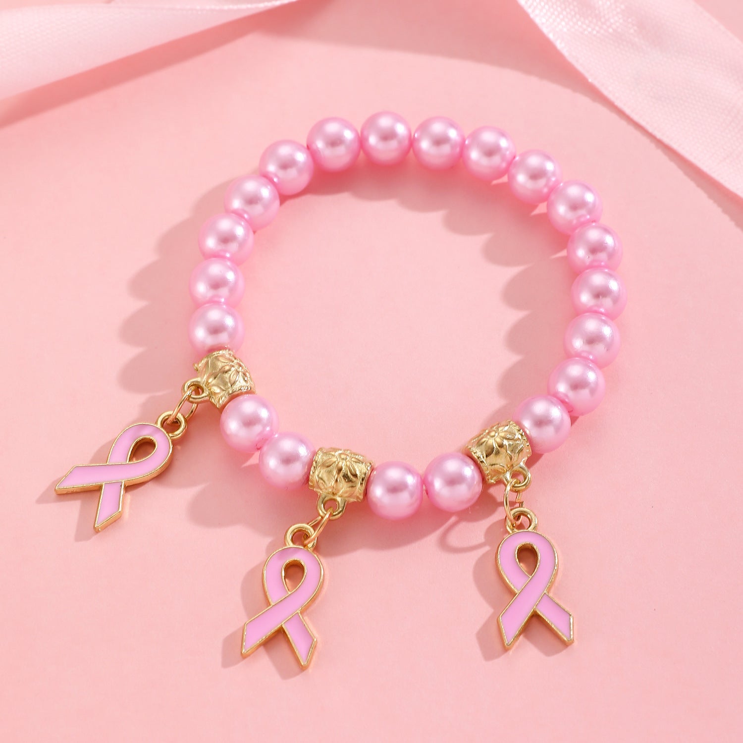 Breast cancer awareness necklace