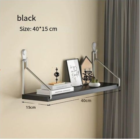 Punch-Free Wall Storage Rack Bedside Wall Hanging Partition Living Room Wall Projector Router Shelf Wall-Hanging Bookshelf