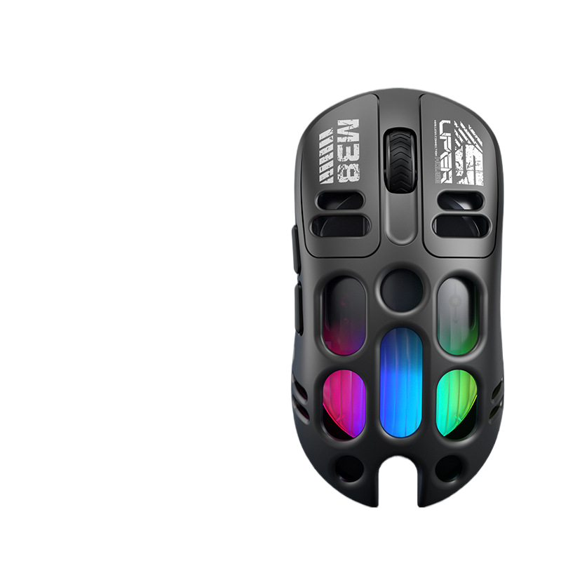 Hollow-out Wireless Gaming Mouse with Three-mode Connectivitye