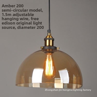 Creative retro glass chandelier