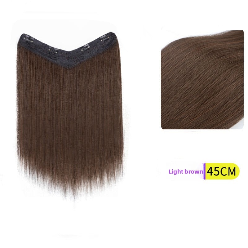 V-Shaped Fluffy Synthetic Hair Wig ? Straight/Curly (50cm/60cm)