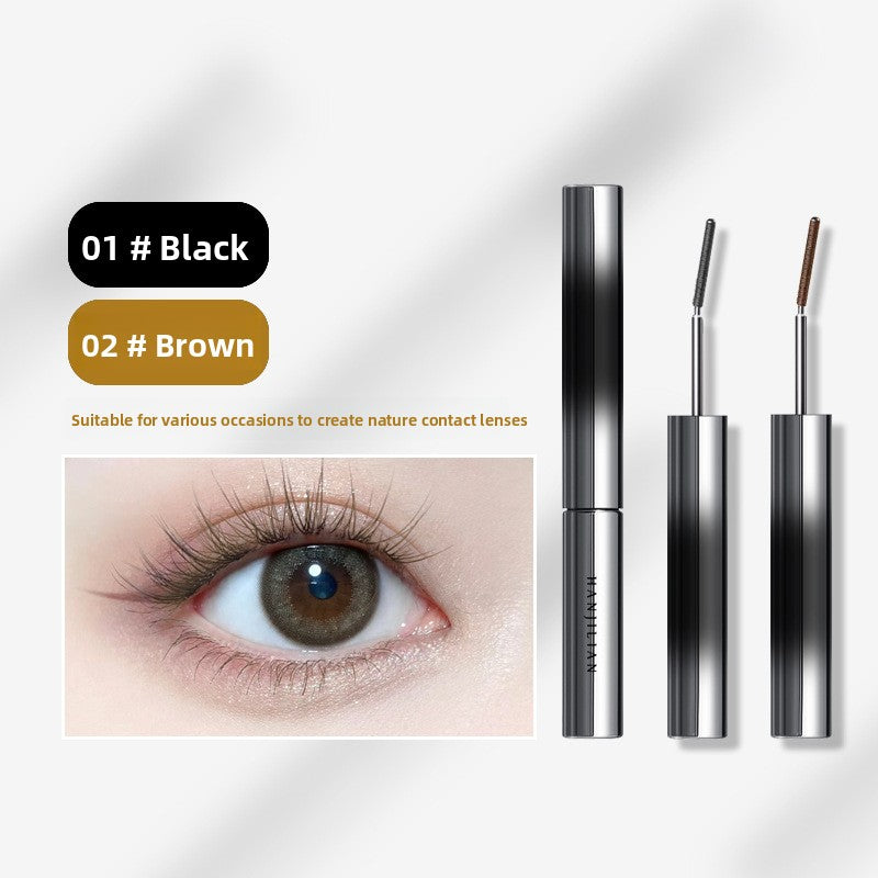 Mascara is waterproof, not prone to smudge, slender, curly and thick