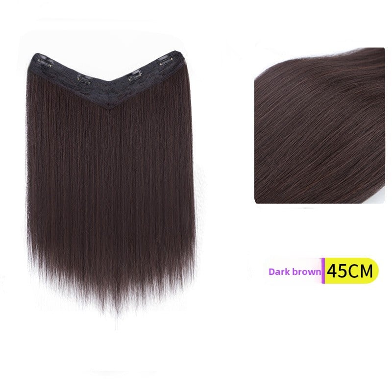 V-Shaped Fluffy Synthetic Hair Wig ? Straight/Curly (50cm/60cm)