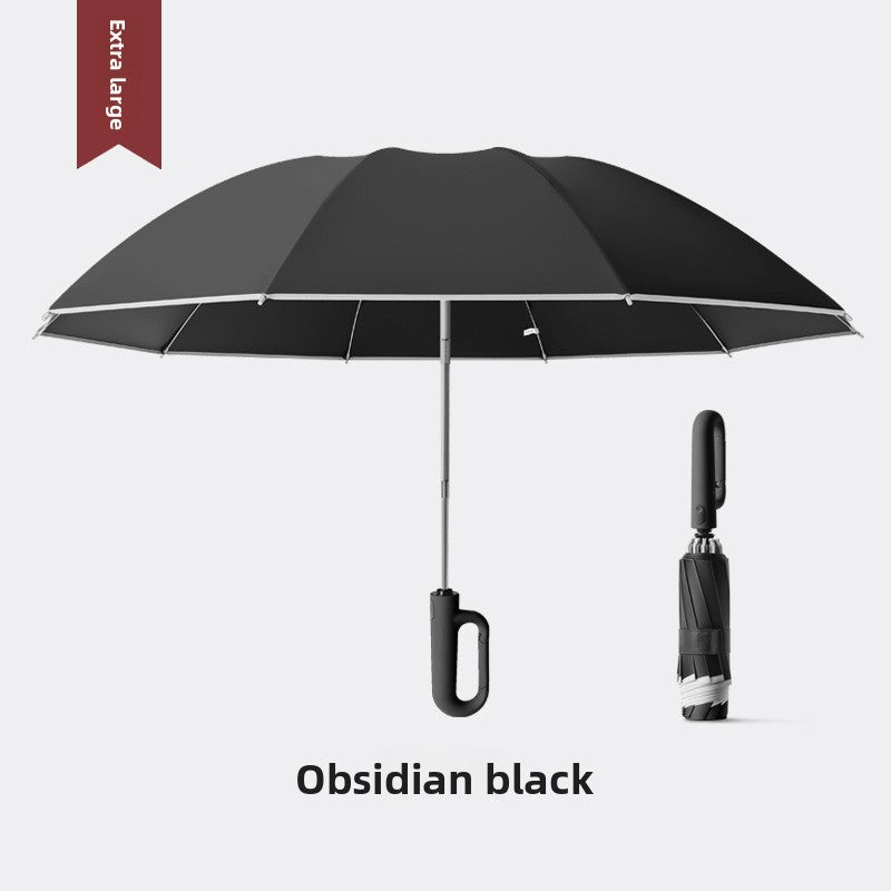 Fully automatic reverse buckle umbrella