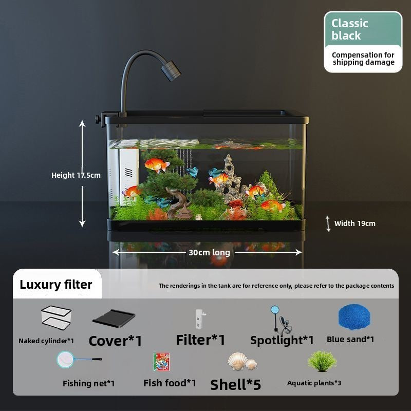 Desktop Fish Tank with Cover