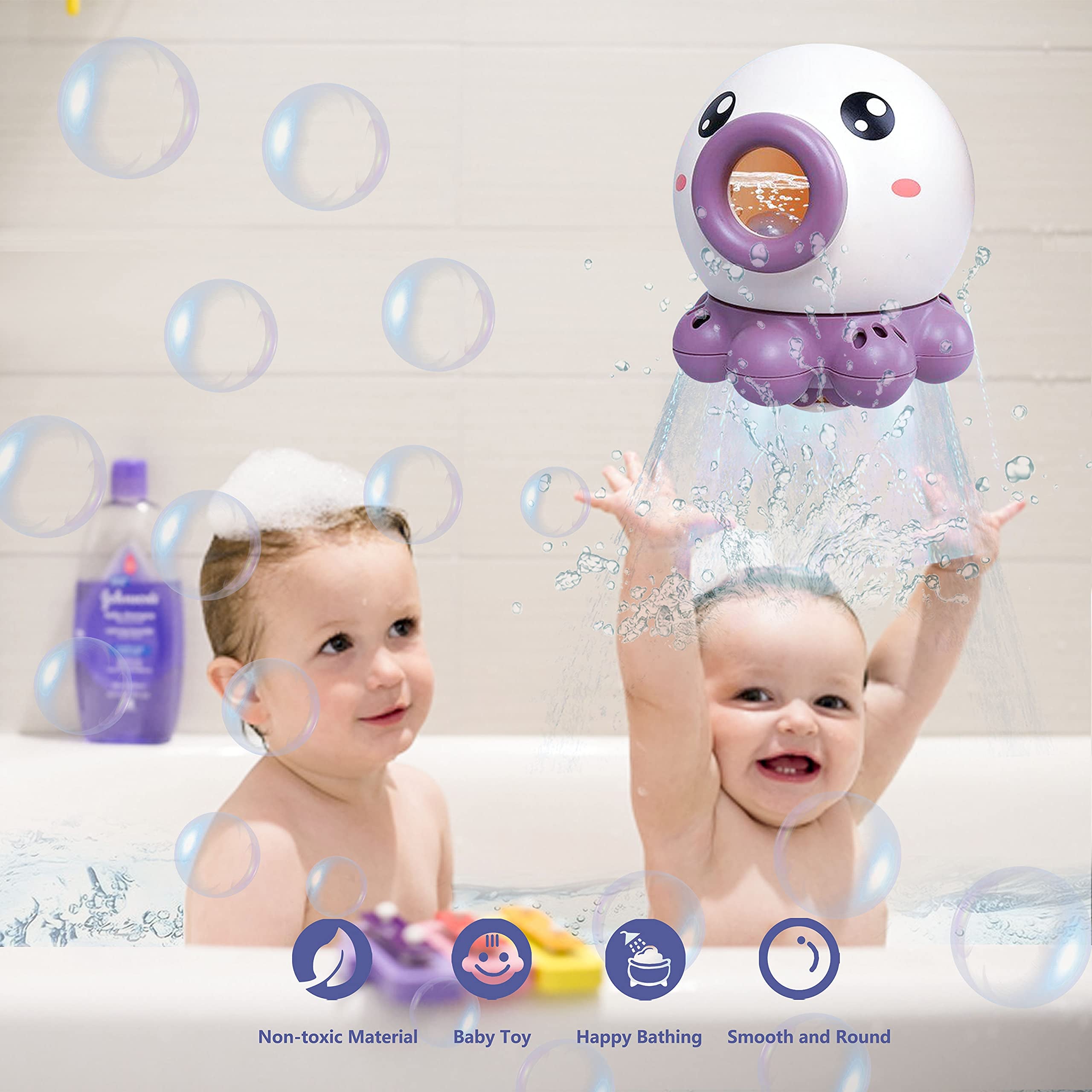 Baby Bath Toys Bathroom Water Spraying Octopus Shower