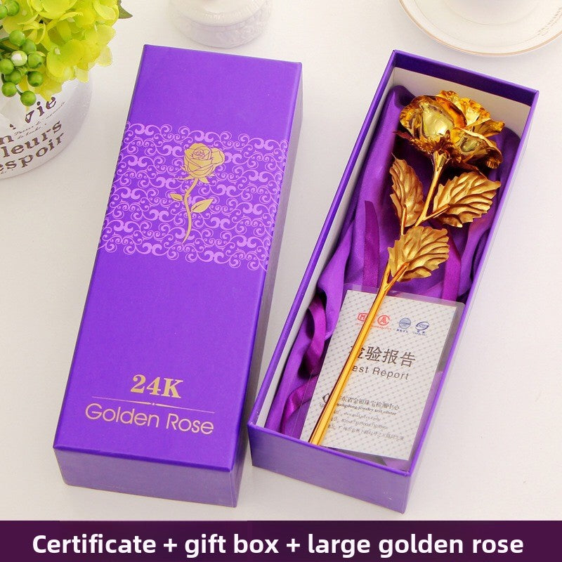 gold foil rose