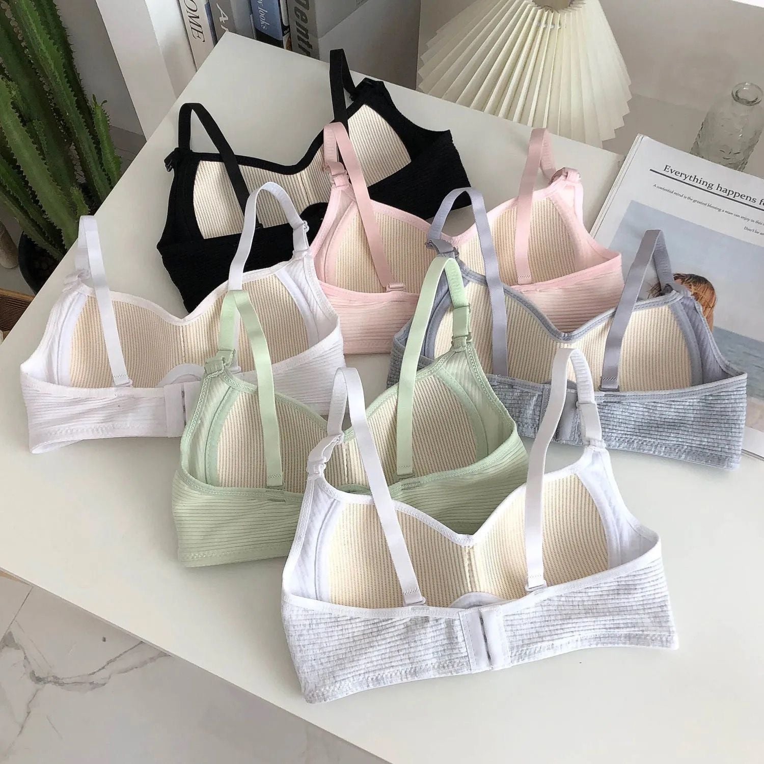 Pure cotton underwear bra