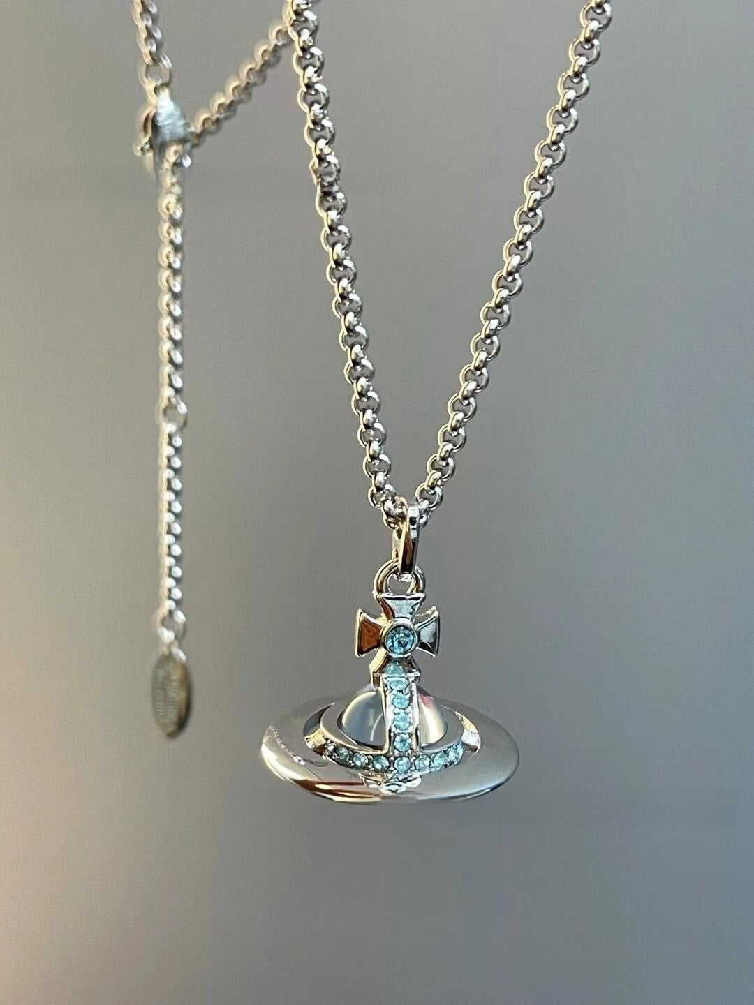 Fashion Saturn Pendant Necklace for Women