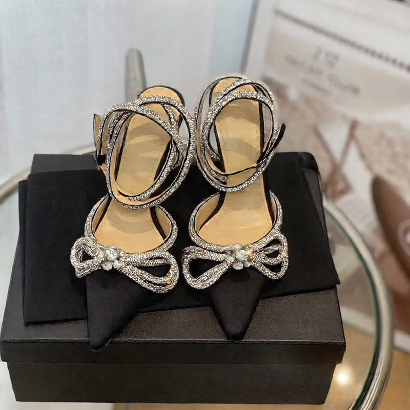 Baotou High Heel Pointed Toe Sandals