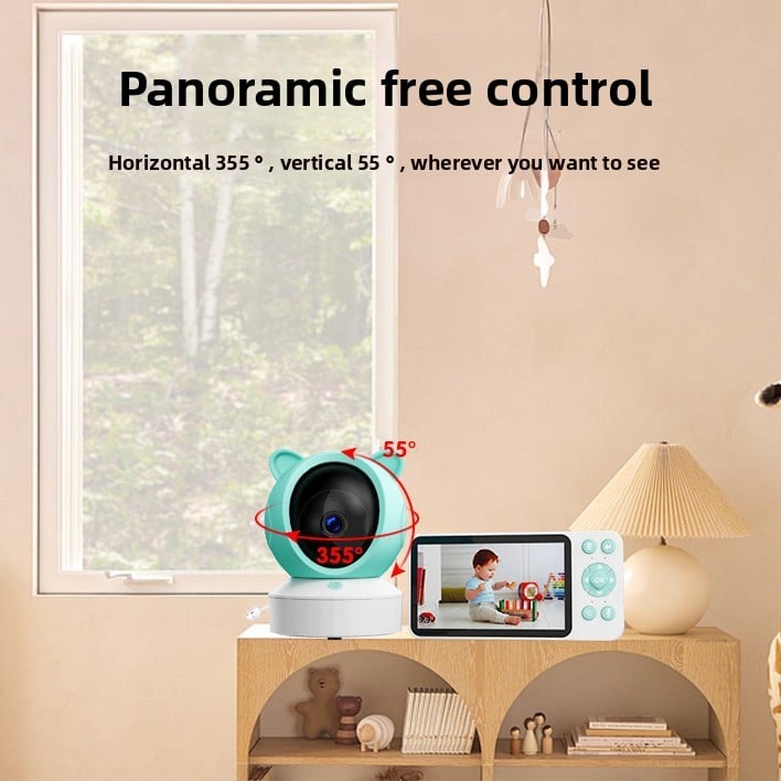 Graffiti WiFi Wireless Remote Video Baby Monitor with Screen Mobile Tracking Cry Alarm Baby Monitor