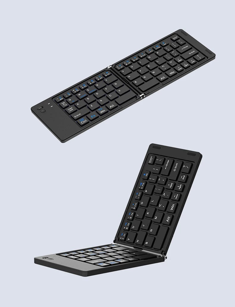 Foldable silent Bluetooth wireless keyboard