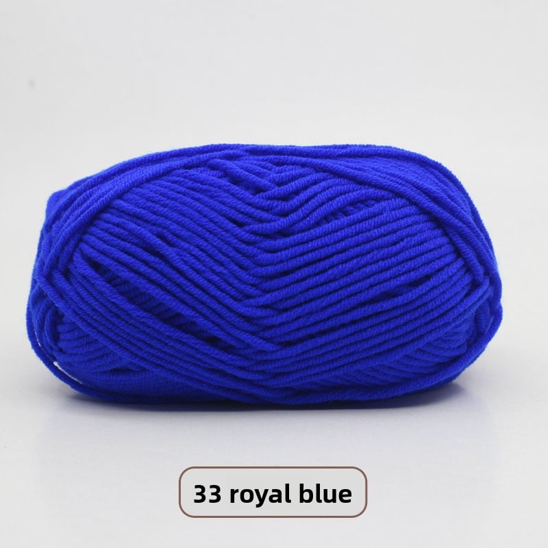 Five-Strand Milk Cotton Yarn for Knitting and DIY Crafts