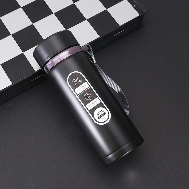 Car-mounted stainless steel insulated cup with large capacity