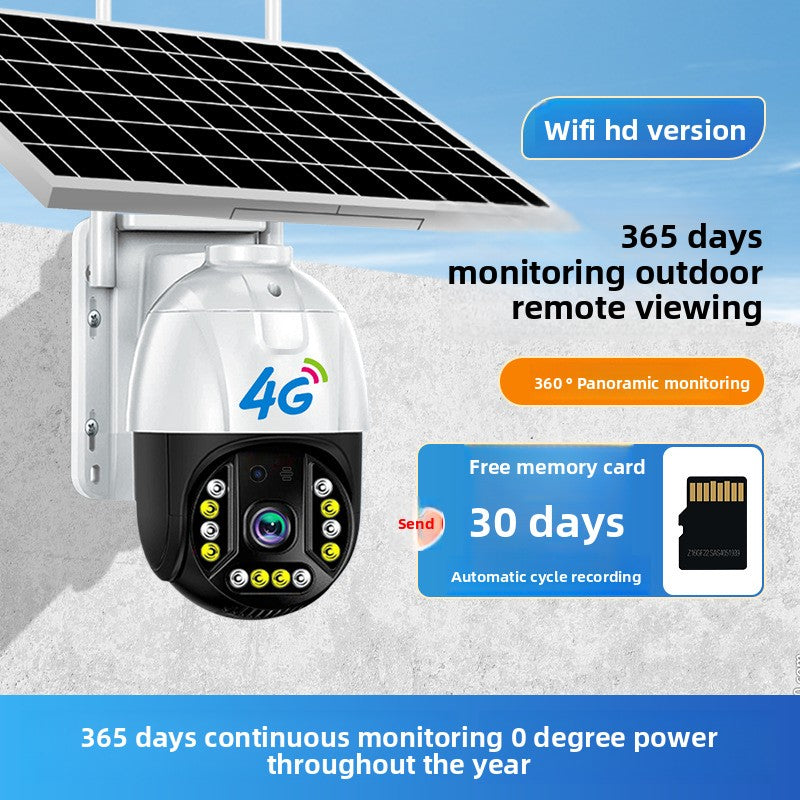 Solar-powered surveillance camera