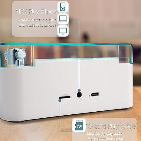 Wireless Clock Retro Bluetooth Small Speaker Projection