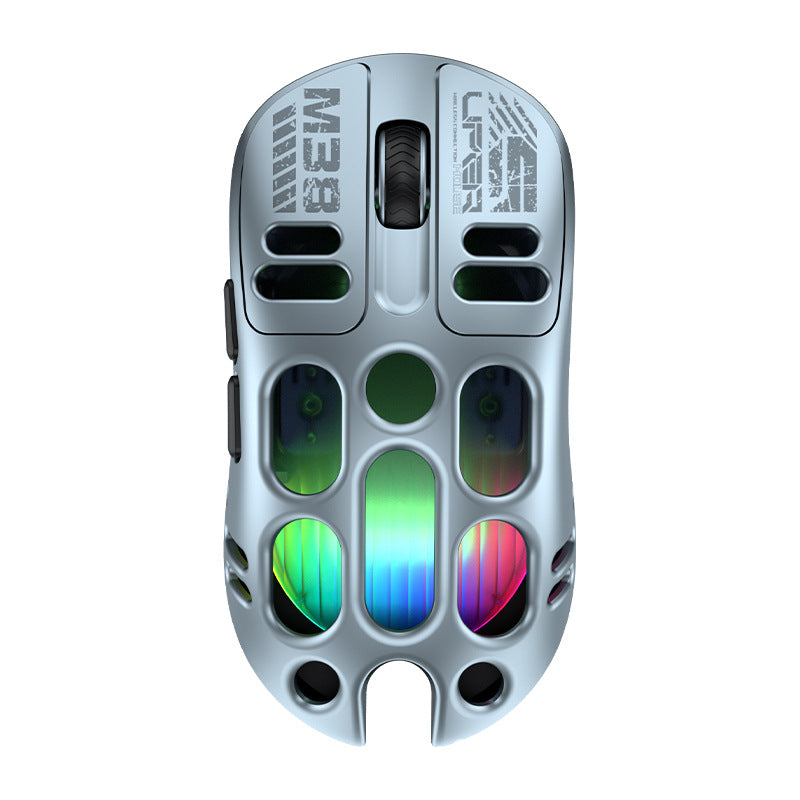 Hollow-out Wireless Gaming Mouse with Three-mode Connectivitye