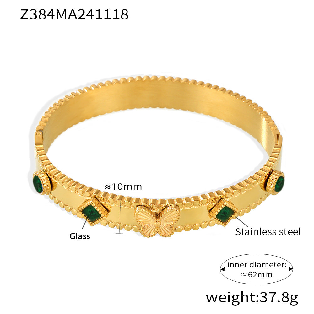 High version of gold bracelet with buckle