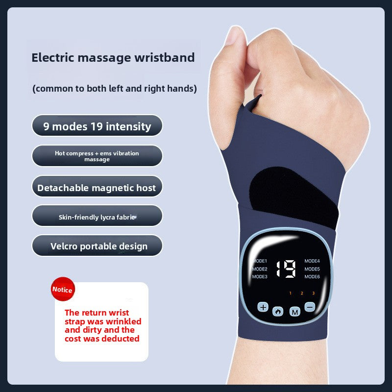 Adjustable EMS Wrist Massager with Heating