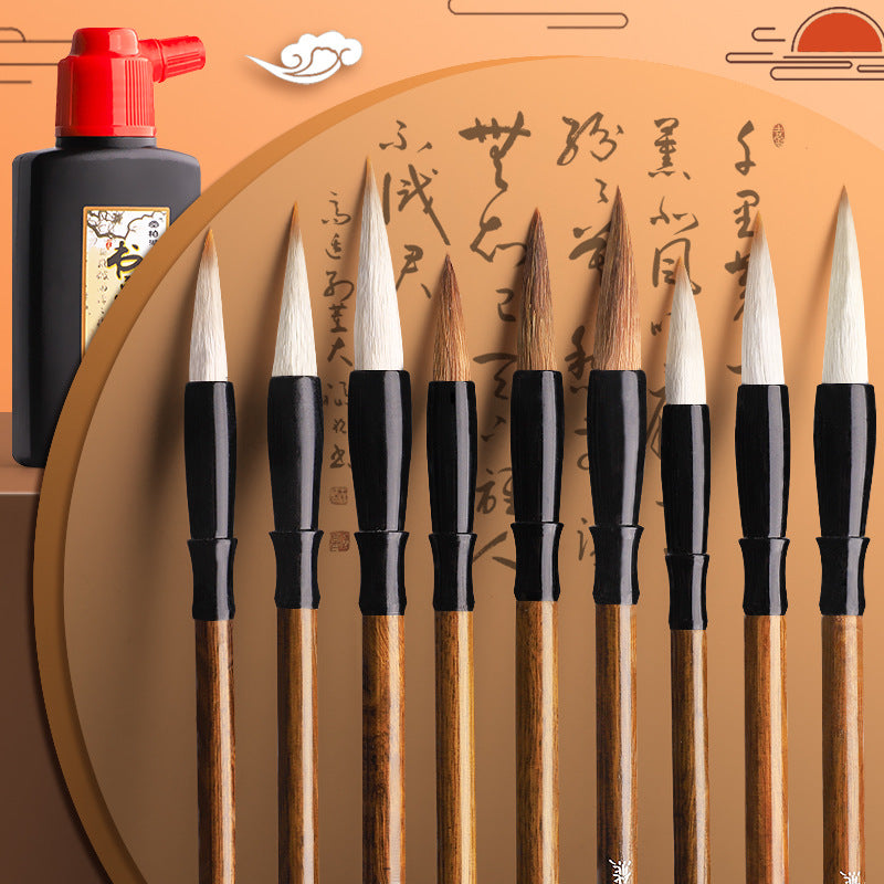 Goat Hair & Wolf Hair Calligraphy Brush Set
