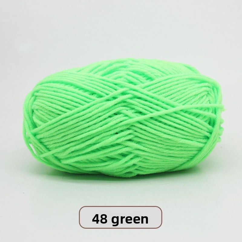 Five-Strand Milk Cotton Yarn for Knitting and DIY Crafts
