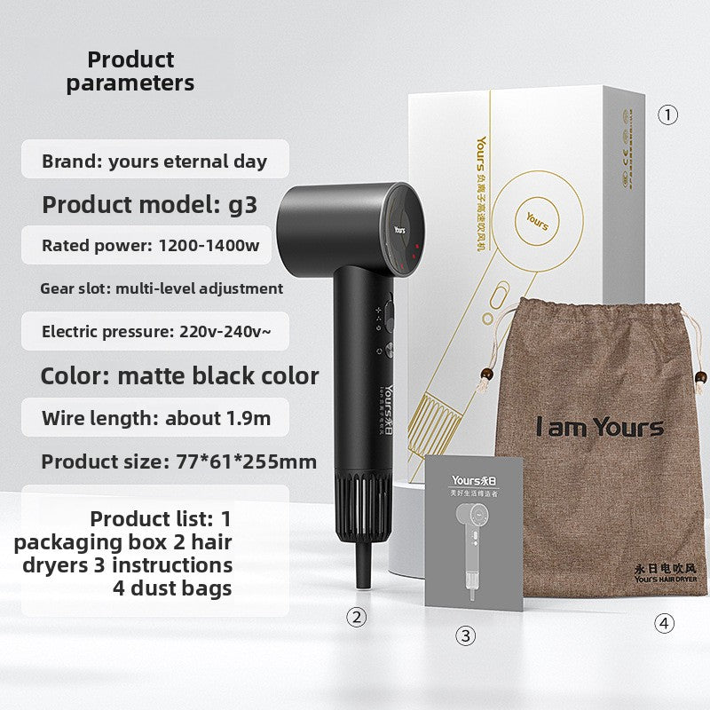 Hot and Cold Air Negative Ion Hair Dryer