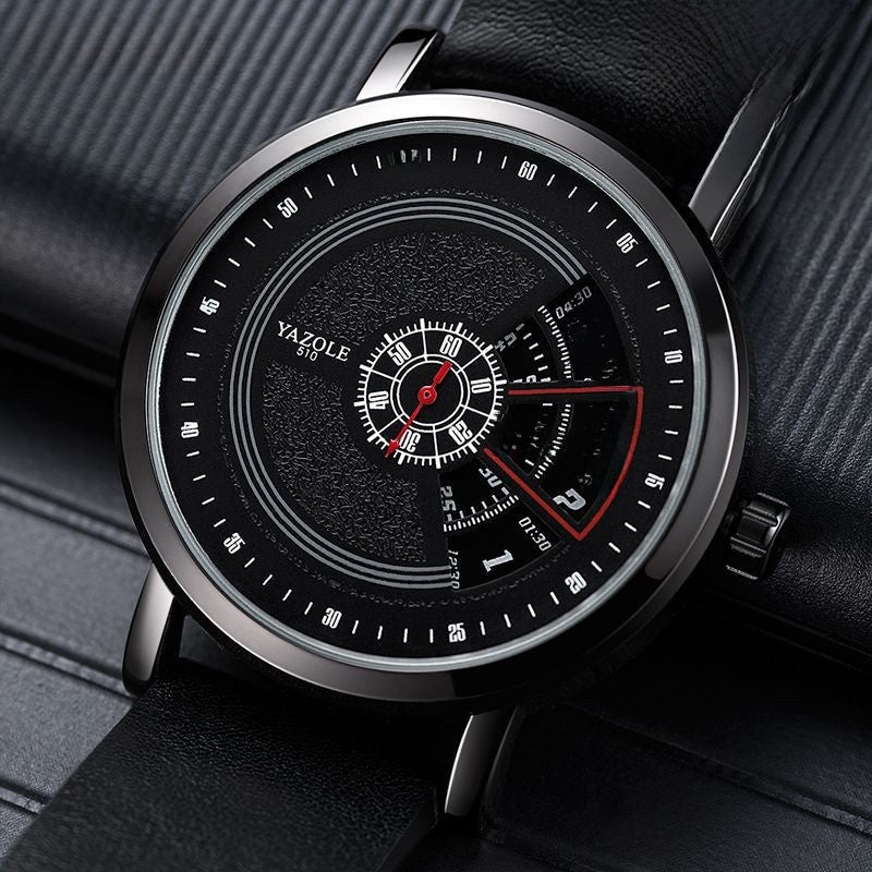 Fashion Turntable Quartz Wristwatch for Men