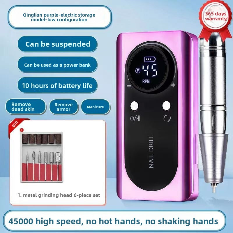 Nail polish grinding machine