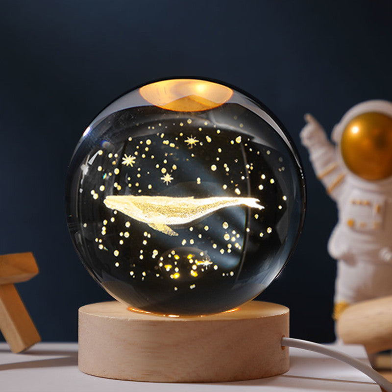 Galaxy Crystal Ball night light