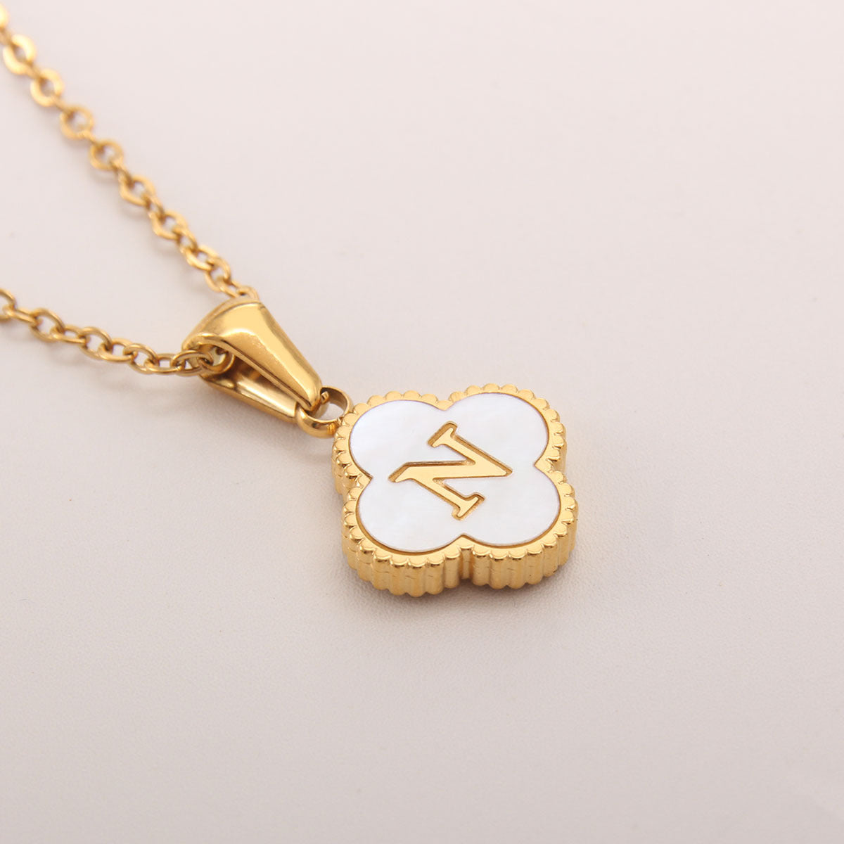 Gold-Plated Letter Necklace