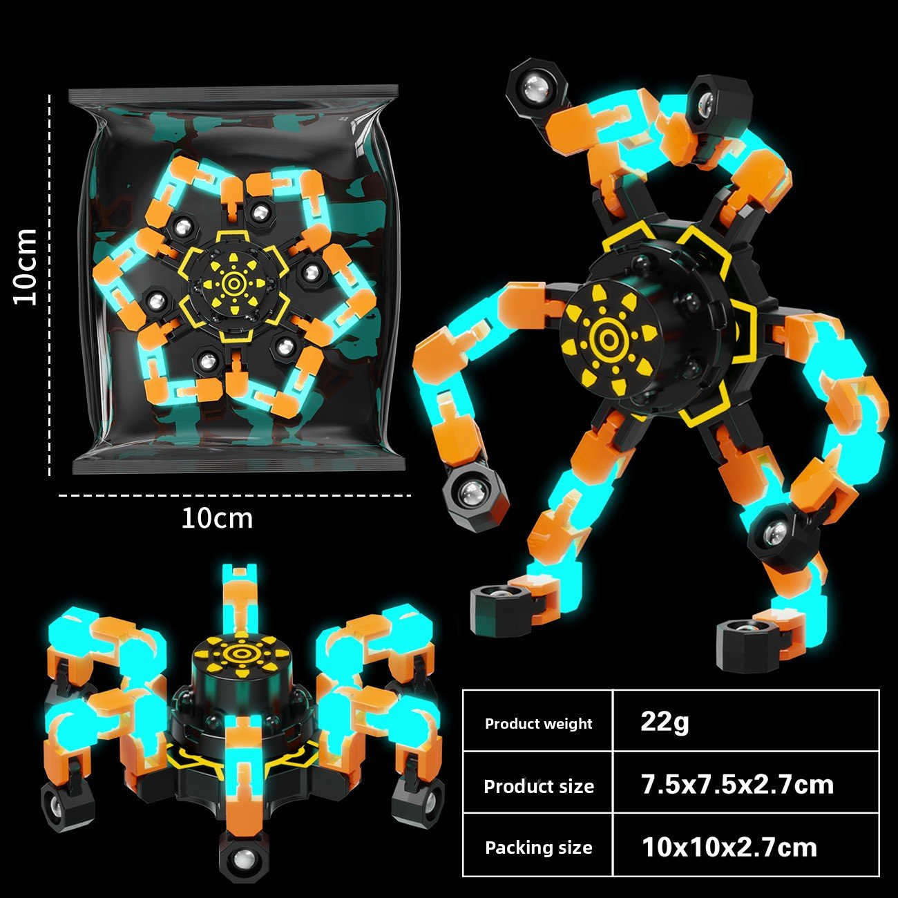 Flexible and Luminescent Gyroscope