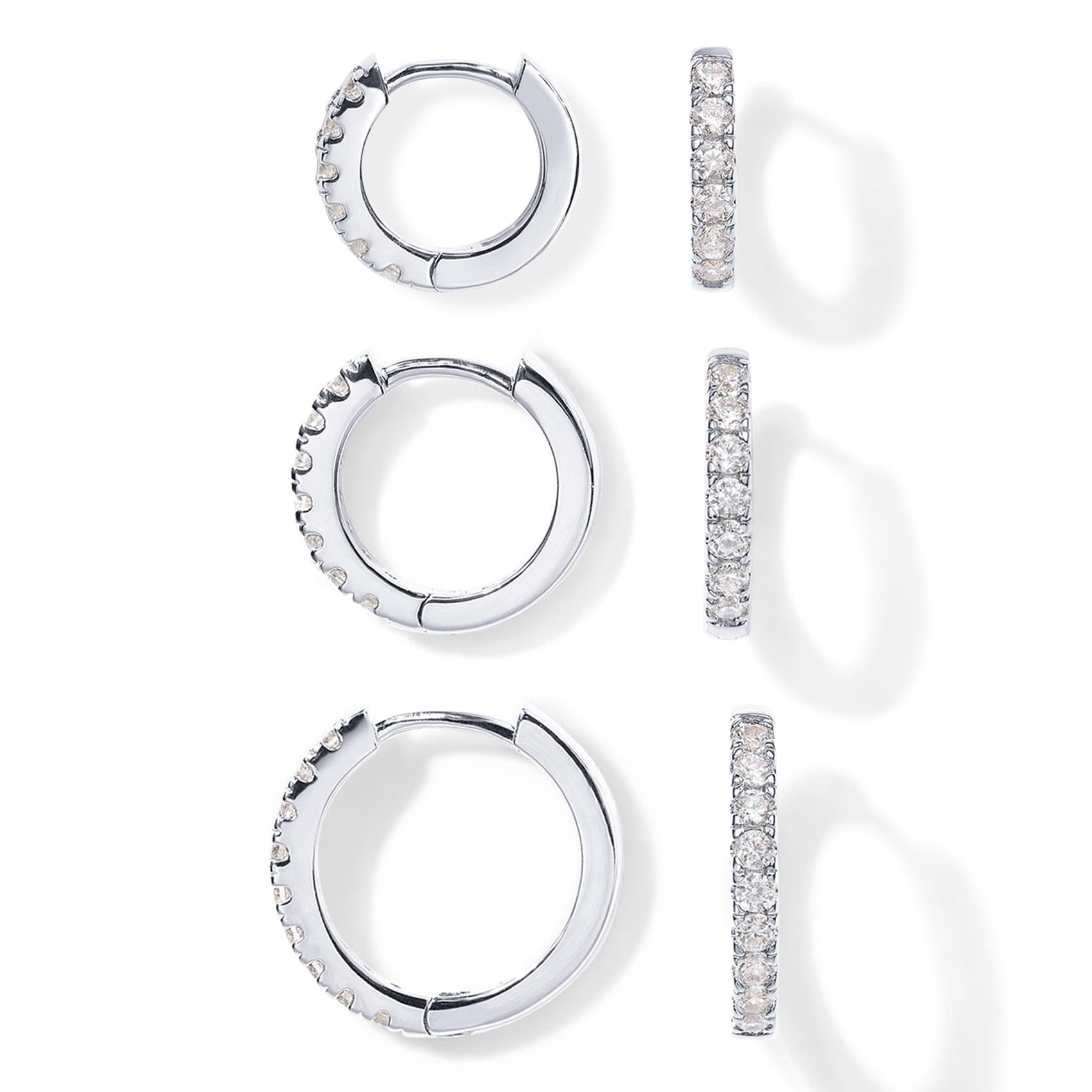 Copper-plated genuine gold round zirconia earrings