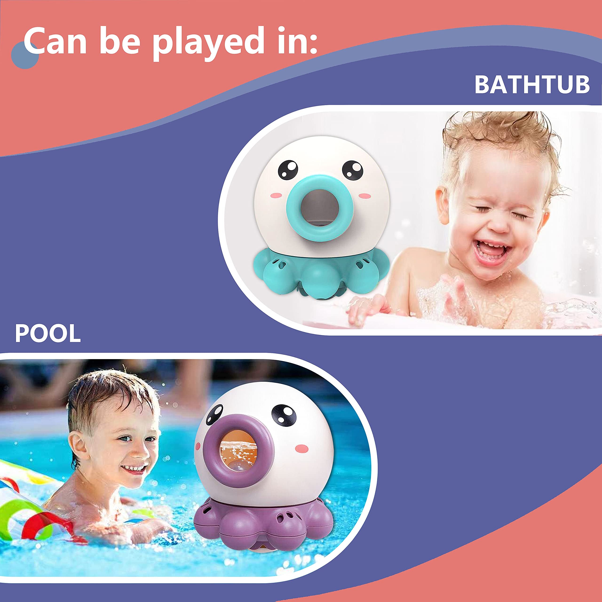 Baby Bath Toys Bathroom Water Spraying Octopus Shower