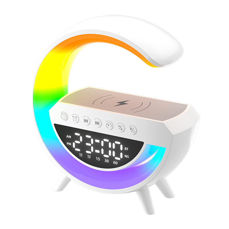 Wireless charging alarm clock ambient light