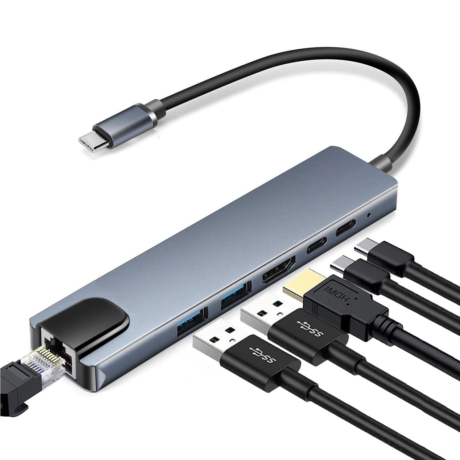 Type-C 8-in-1 Docking Station