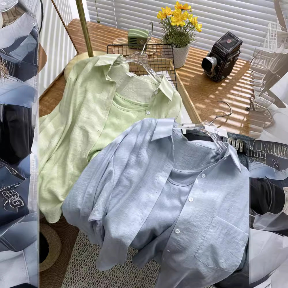 Ice silk sun-protective shirt