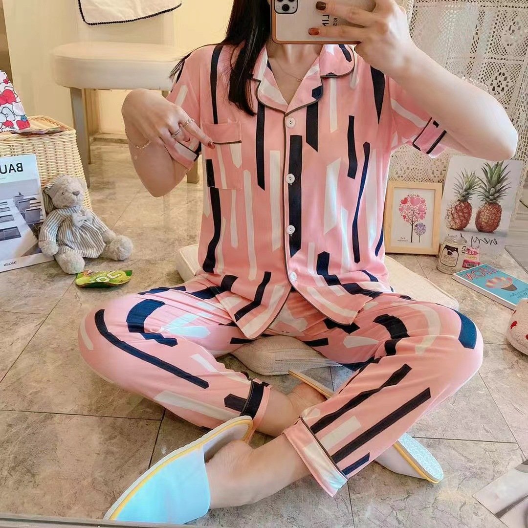 Long pants and cardigan home wear