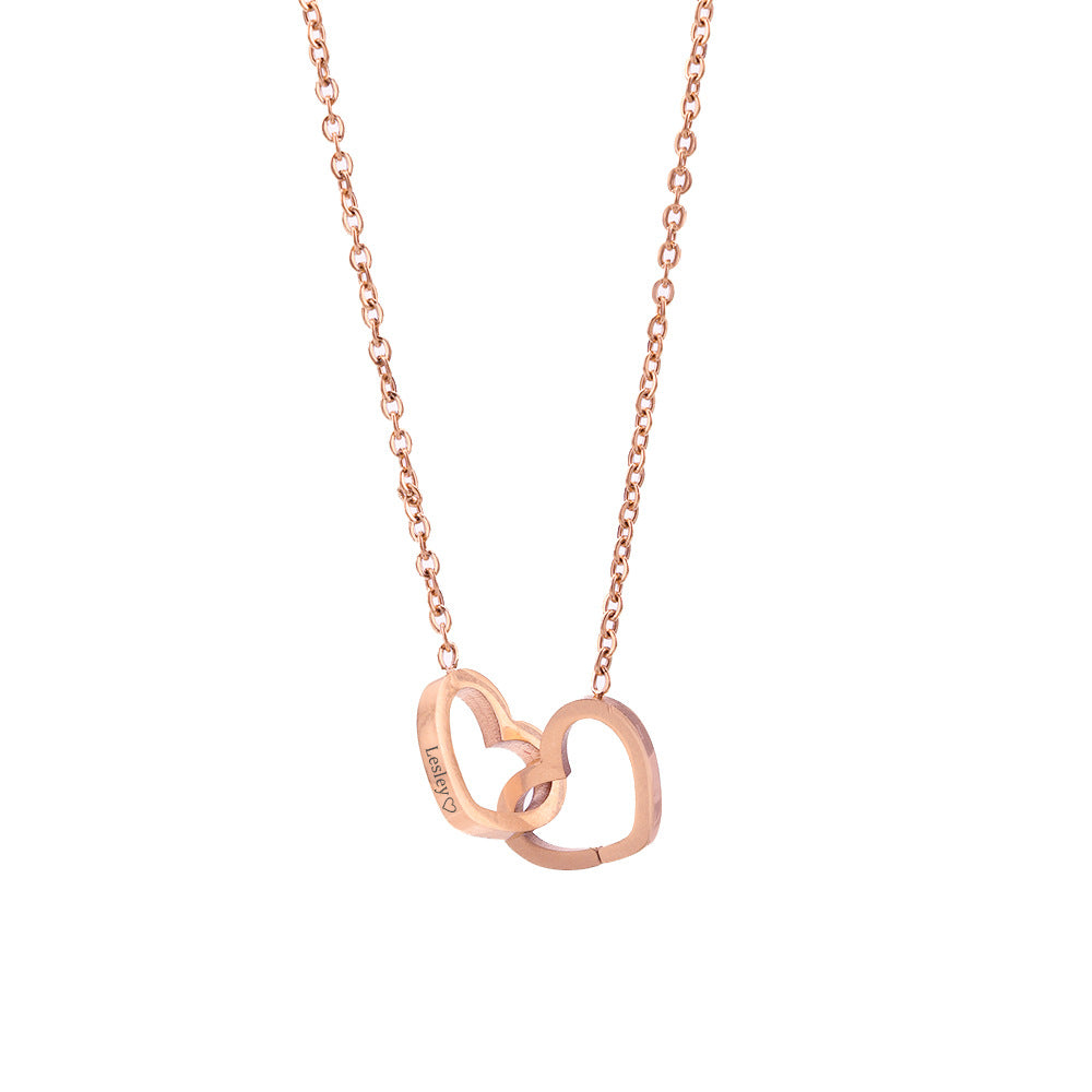 A heart-engraved necklace