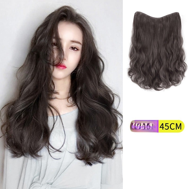 V-Shaped Fluffy Synthetic Hair Wig ? Straight/Curly (50cm/60cm)