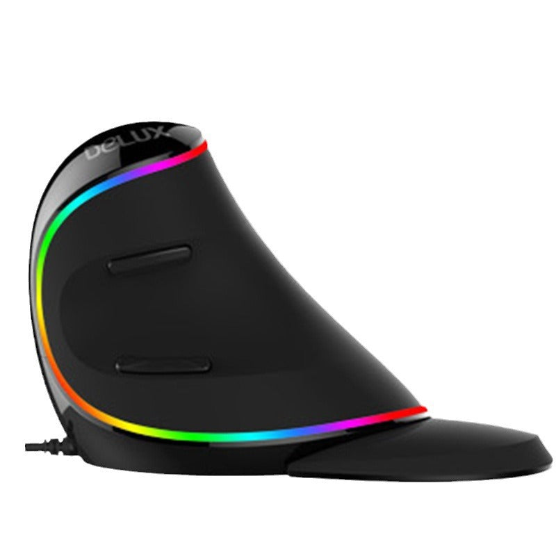 Delux Ergonomic Vertical Mouse with RGB Lighting