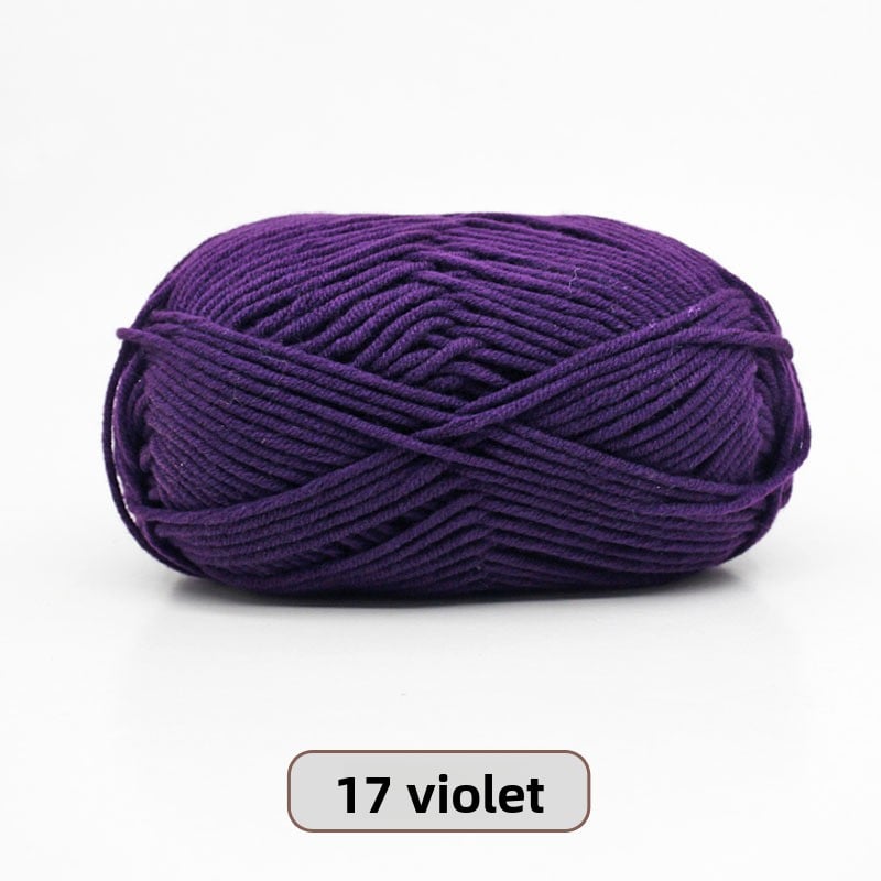 Five-Strand Milk Cotton Yarn for Knitting and DIY Crafts