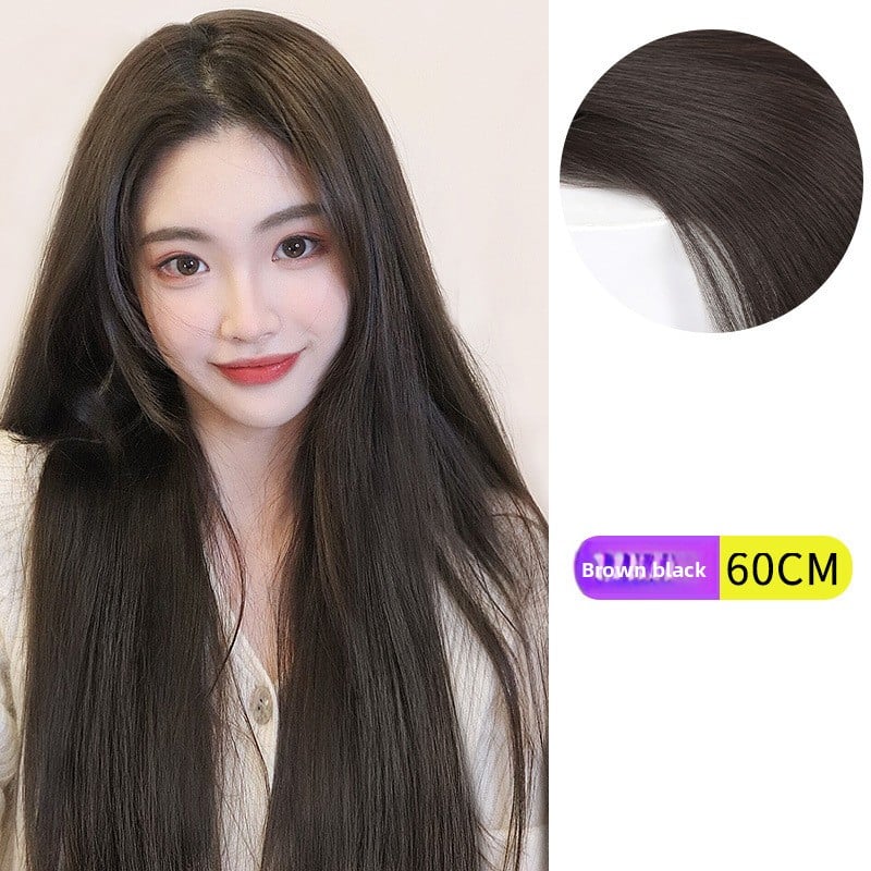 V-Shaped Fluffy Synthetic Hair Wig ? Straight/Curly (50cm/60cm)